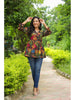 Women Multicolor Tribal Printed Empire Top