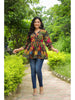 Women Multicolor Tribal Printed Empire Top