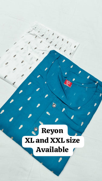 Straight Cut kurti - Reyon Fabric
